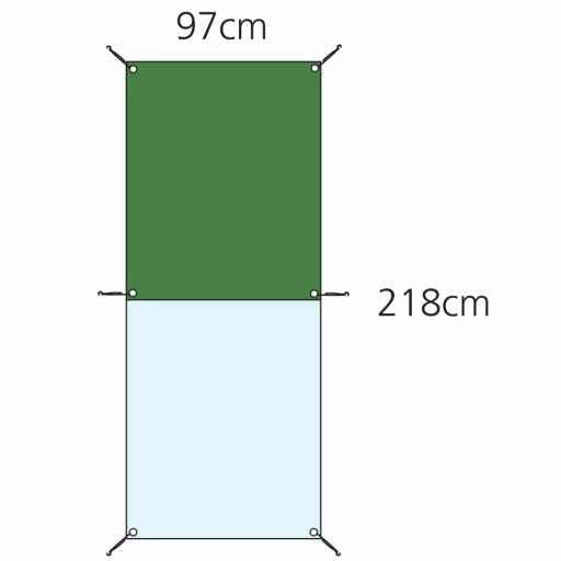 Combi Tarp For Walk In Run - Roof - 6ft 7 Combi Tarp For Walk In Run - Roof - 6ft - Image 5