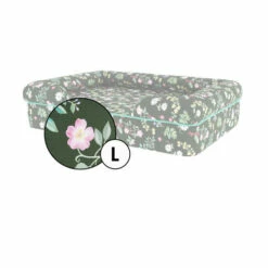 Bolster Dog Bed Cover Only Large - Midnight Meadow