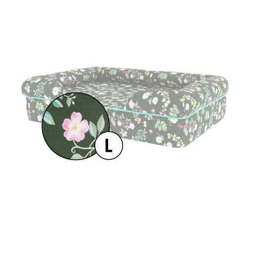 Bolster Dog Bed Cover Only Large - Midnight Meadow 3 Bolster Dog Bed Cover Only Large - Midnight Meadow