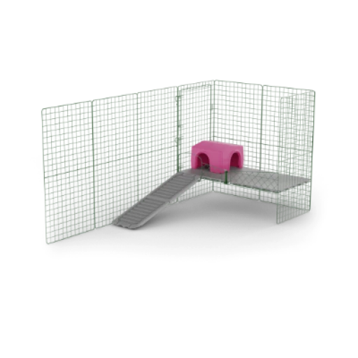 Zippi Guinea Pig Platforms - 2 Panels With Purple Shelter 3 Zippi Guinea Pig Platforms - 2 Panels With Purple Shelter