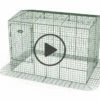 Zippi Rabbit Run With Roof And Skirt - Double Height 1 Zippi Rabbit Run With Roof And Skirt - Double Height -Omlet Shop Zippi run mesh tunnel playpen rabbit double heigh