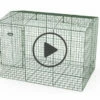 Zippi Rabbit Run With Roof And Underfloor Mesh - Double Height 1 Zippi Rabbit Run With Roof And Underfloor Mesh - Double Height -Omlet Shop Zippi run mesh tunnel playpen rabbit outdoor