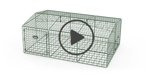 Zippi Rabbit Run With Roof And Underfloor Mesh - Single Height 3 Zippi Rabbit Run With Roof And Underfloor Mesh - Single Height