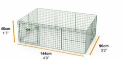 Zippi Guinea Pig Playpen Starter Pack - Single Height 11 Zippi Guinea Pig Playpen Starter Pack - Single Height -Omlet Shop Zippi Mesh Playpen for guinea pigs starter low dimensions