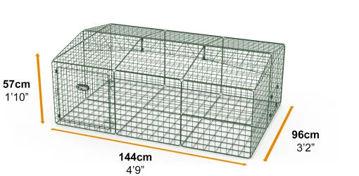 Zippi Guinea Pig Run With Roof And Underfloor Mesh - Single Height 5 Zippi Guinea Pig Run With Roof And Underfloor Mesh - Single Height - Image 3