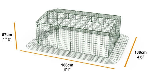 Zippi Rabbit Run With Roof And Skirt - Single Height 5 Zippi Rabbit Run With Roof And Skirt - Single Height - Image 3