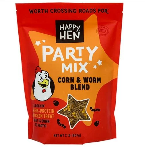 Happy Hen Treats Party Mix Mealworm & Corn 2lbs 3 Happy Hen Treats Party Mix Mealworm & Corn 2lbs