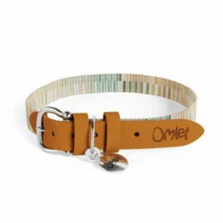 Dog Collar Large - Pawsteps Natural