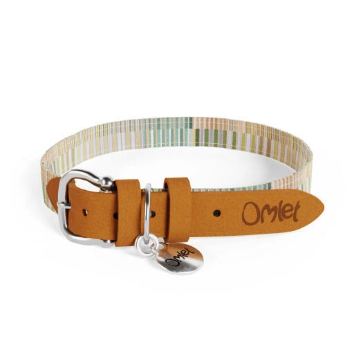 Dog Collar Large - Pawsteps Natural 3 Dog Collar Large - Pawsteps Natural