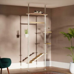 Freestyle - The Artist Kit - 2.15m To 2.60m 5 Freestyle - The Artist Kit - 2.15m To 2.60m -Omlet Shop freestyle floor to ceiling indoor cat tree the artist kit by omlet 5828b