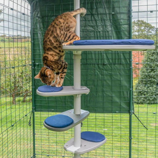 Freestyle Cat Tree - Vertical Pole Kit For Outdoor Cat Run - 5ft 7in To 7ft 7 Freestyle Cat Tree - Vertical Pole Kit For Outdoor Cat Run - 5ft 7in To 7ft - Image 5