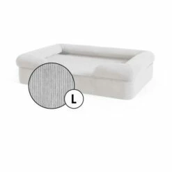 Bolster Dog Bed Cover Only Large - Corduroy Pebble
