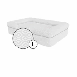 Bolster Dog Bed Cover Only Large - Honeycomb Slate