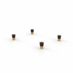 Brass Cap Wood Feet For Donut Elevated Cat Bed - Pack Of 4