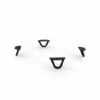 Metal Hairpin Feet For Donut Elevated Cat Bed - Black - Pack Of 4 -Omlet Shop maya donut cat bed metail black hairpin feet omet