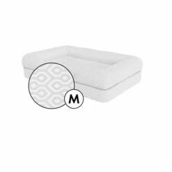 Bolster Dog Bed Cover Only Medium - Honeycomb Slate