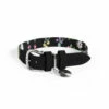 Dog Collar Medium - Midnight Meadow 1 Dog Collar Medium - Midnight Meadow -Omlet Shop omlet medium designer dog collar midnight meadow