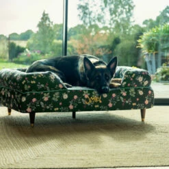 Bolster Dog Bed Cover Only Large - Midnight Meadow 9 Bolster Dog Bed Cover Only Large - Midnight Meadow -Omlet Shop omlet memory foam bolster dog bed dog walk collection midnight meadow large german shephard