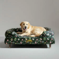 Bolster Dog Bed Cover Only Large - Midnight Meadow 12 Bolster Dog Bed Cover Only Large - Midnight Meadow -Omlet Shop omlet memory foam bolster dog bed dog walk collection midnight meadow large golden retriever
