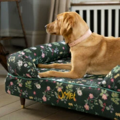 Bolster Dog Bed Cover Only Medium - Midnight Meadow 9 Bolster Dog Bed Cover Only Medium - Midnight Meadow -Omlet Shop omlet memory foam bolster dog bed dog walk collection midnight meadow location