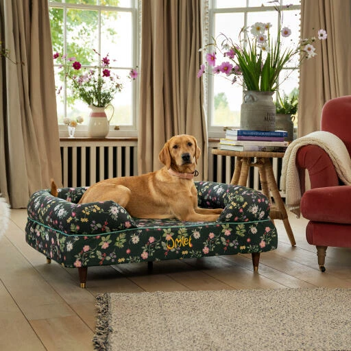 Bolster Dog Bed Cover Only Medium - Midnight Meadow 6 Bolster Dog Bed Cover Only Medium - Midnight Meadow - Image 4