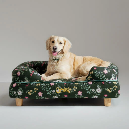 Bolster Dog Bed Cover Only Medium - Midnight Meadow 4 Bolster Dog Bed Cover Only Medium - Midnight Meadow - Image 2