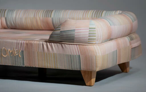 Bolster Dog Bed Cover Only Small - Pawsteps Natural 6 Bolster Dog Bed Cover Only Small - Pawsteps Natural - Image 4