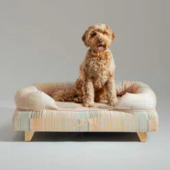 Dog Walk Set Medium - Pawsteps Natural -Omlet Shop omlet memory foam bolster dog bed dog walk collection pawsteps natural medium goldendoodle