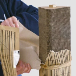 Stak Cat Scratching Post With Refill Pack - Tall 25 Stak Cat Scratching Post With Refill Pack - Tall -Omlet Shop refillable cat scratching post new cardboard 1