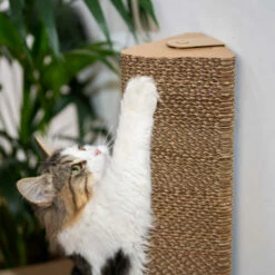 Stak Cat Scratching Post With Refill Pack - Wall Mounted 25 Stak Cat Scratching Post With Refill Pack - Wall Mounted -Omlet Shop stak sustainable wall mounted cat scratching post omlet