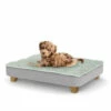 Topology Puppy Bed With Free Extra Topper - Square Wooden Feet - Small -Omlet Shop topology puppy bed small with square wooden feet