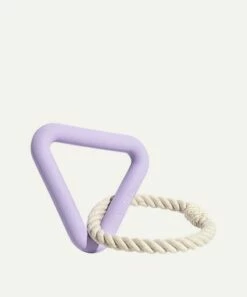 Wild One Triangle Tug Dog Toy - Lilac 7 Wild One Triangle Tug Dog Toy - Lilac -Omlet Shop wild one lavender triangle tug dog toy